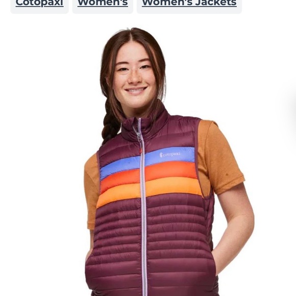 Cotopaxi Vibrant Women’s Vest-Wine Stripe - Picture 4 of 4